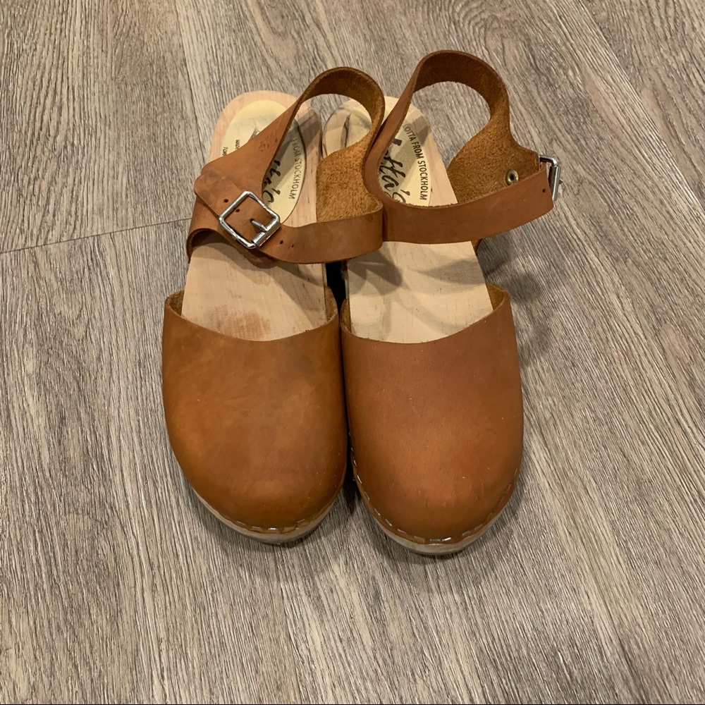 Low Wood Brown Lotta from Stockholm Clogs